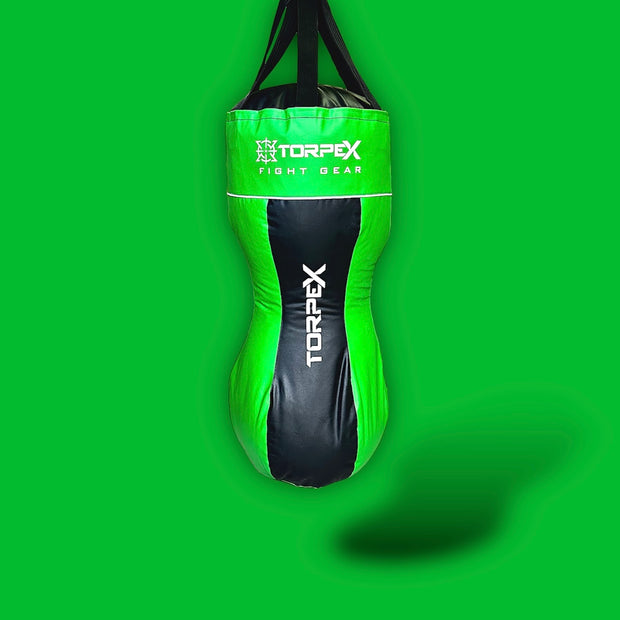 Double Curved Hanging Punch Bag - Green