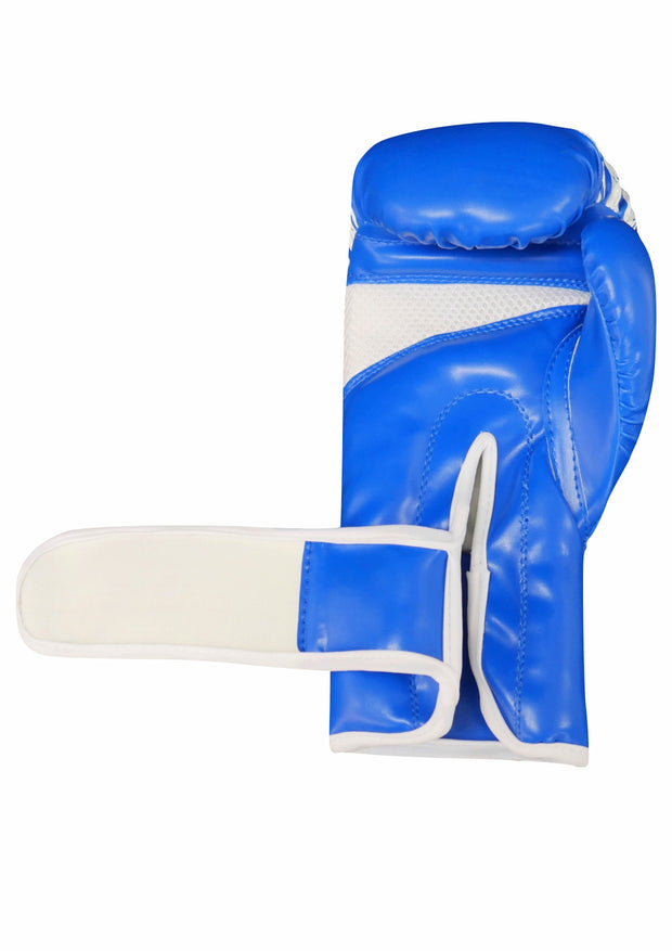 Essential Boxing Gloves - Blue/White