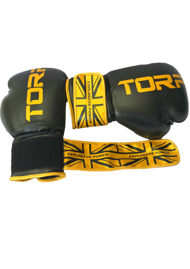 SignatureGold Boxing Gloves - Black