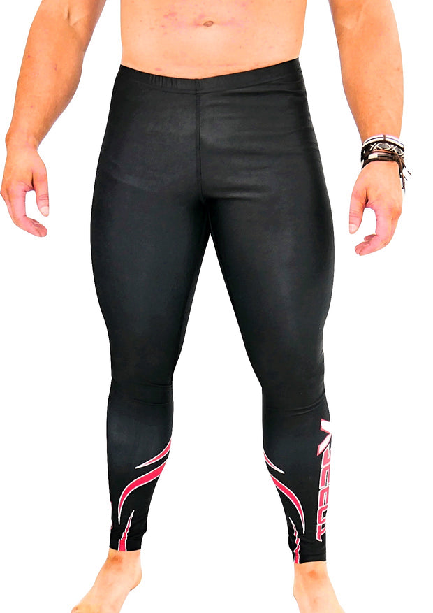 Black/Red Compression Bottoms