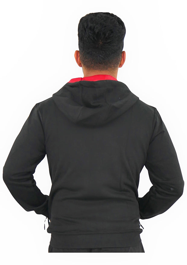 Black Torpex Zip Hoodie