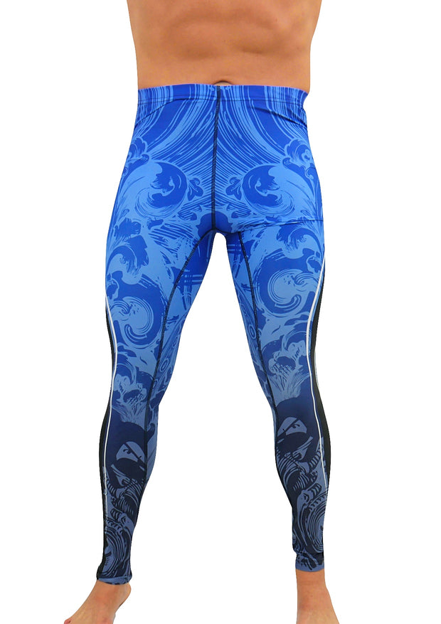 Blue Compression Bottoms