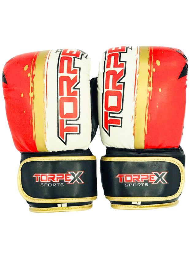 Red, White & Gold Bag Gloves