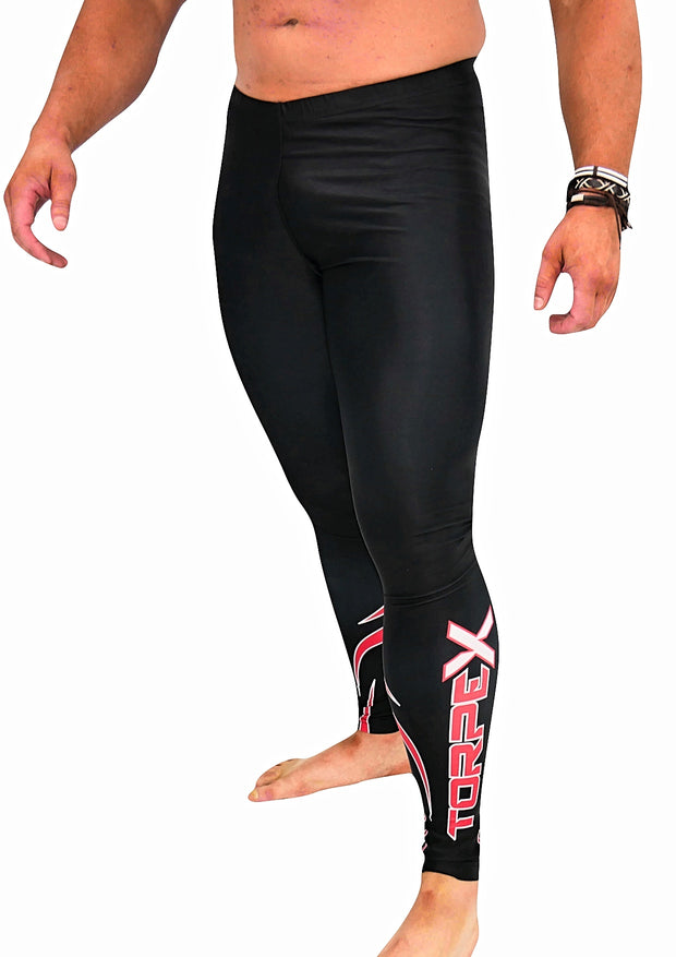 Black/Red Compression Bottoms