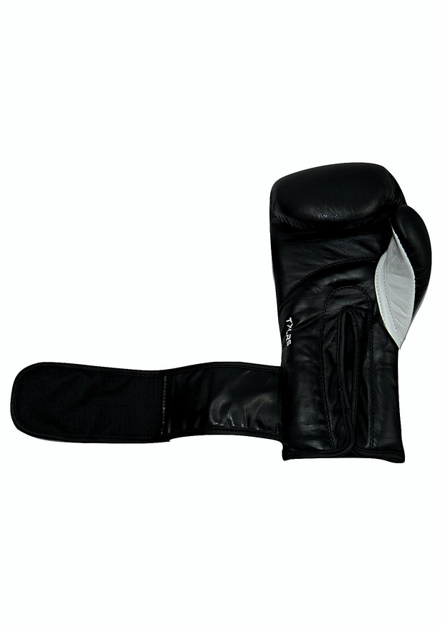 APEX Premium Leather Boxing Gloves - Black