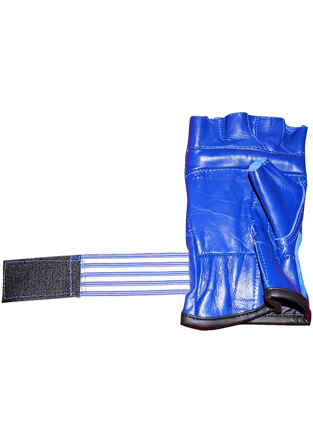 Blue Cowhide Leather Bag Gloves