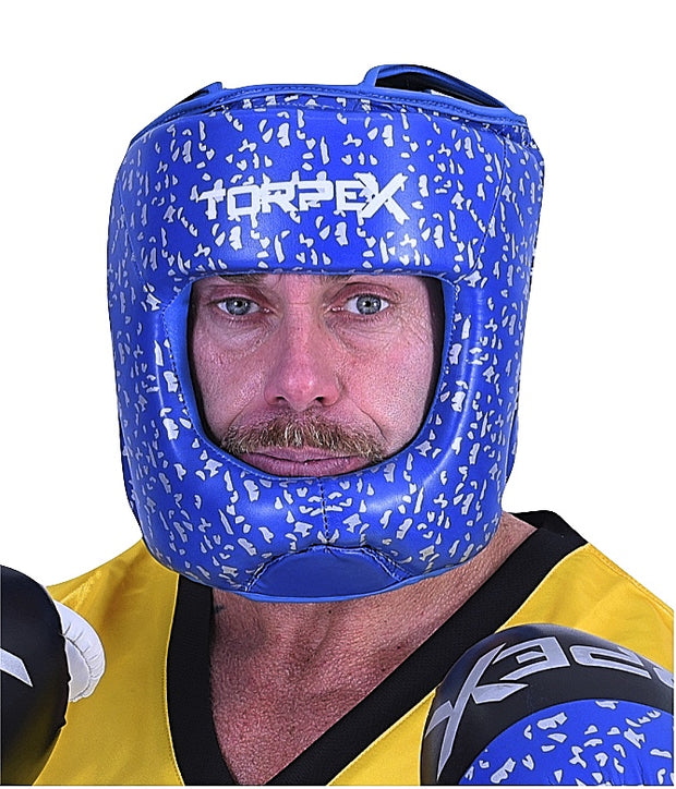 TX Contender Boxing Headguard - Blue